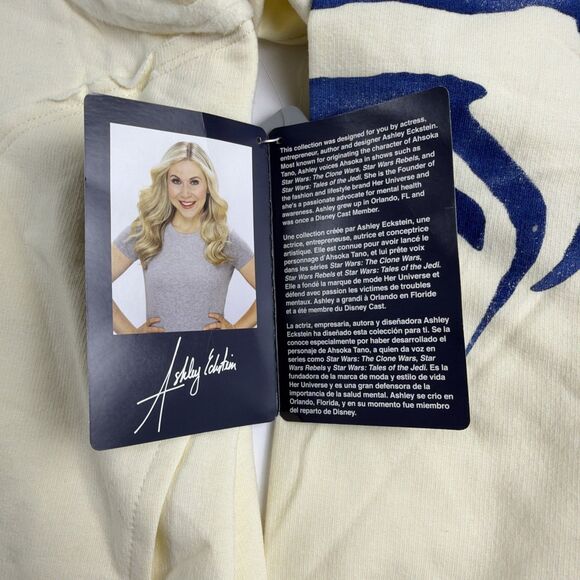 Disney Star Wars Ahsoka I AM NO JEDI Ashley Eckstein Cream Pullover Size 3X NWT - Picture 9 of 14